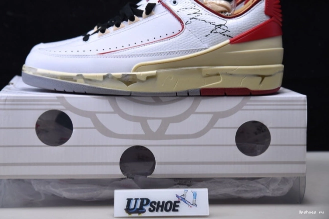 2 Low Air Red DJ4375-106 White Jordan O-W Retro SP 0814